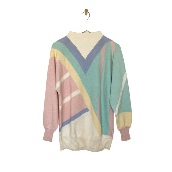 Herman’s Vintage Mock Neck Sweater 80’s - Picture 3 of 4